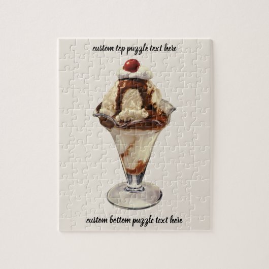 Vintages Hot Fudge Ice Puzzle (Vertikal)