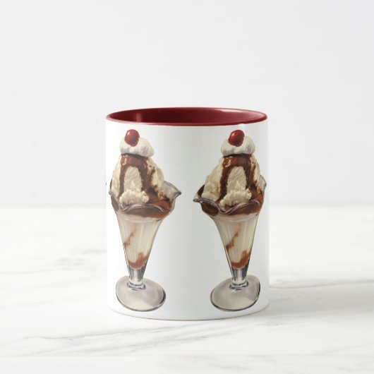 Vintages Hot Fudge Ice Tasse (Zentrum)