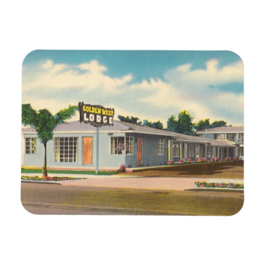 Vintages Hotel, Golden West Lodge Motel Magnet (Horizontal)