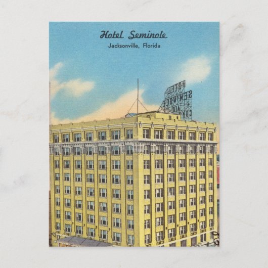 Vintages Hotel in Jacksonville, Florida Postkarte (Vorderseite)