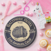 Vintages Hotel Pappteller (Party)