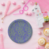 Vintages hübsches blaues Linden-Blumenmuster Pappteller (Party)