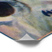 Vintages Hübsches Mädchen ist wie eine Melodie Poster (Ecke)