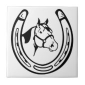 Vintages Hufeisen Fliese (Vorderseite)