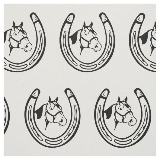 Vintages Hufeisen Stoff (Muster)