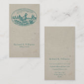 Vintages Huhn auf Bauernhof Visitenkarte (Vorne/Hinten)