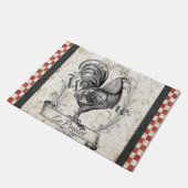 Vintages Huhn Fußmatte (Schrägansicht)