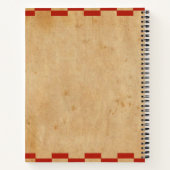 Vintages Hühnchen Rezept Binder Notizblock (Rückseite)