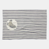 Vintages Hühnchen und angeschlagenes Küchentuch (Horizontal)