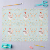 Vintages Hühnerhaus Seidenpapier (Basteln)