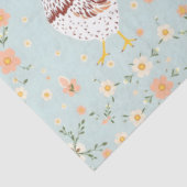 Vintages Hühnerhaus Seidenpapier (Ausschnitt)