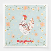 Vintages Hühnerhaus Serviette (Vorderseite)