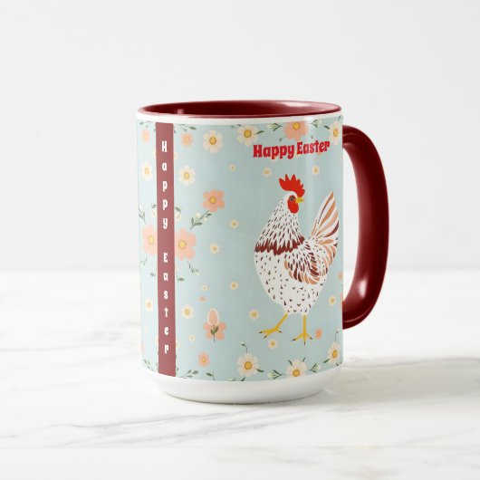 Vintages Hühnerhaus Tasse (VorderseiteRechts)