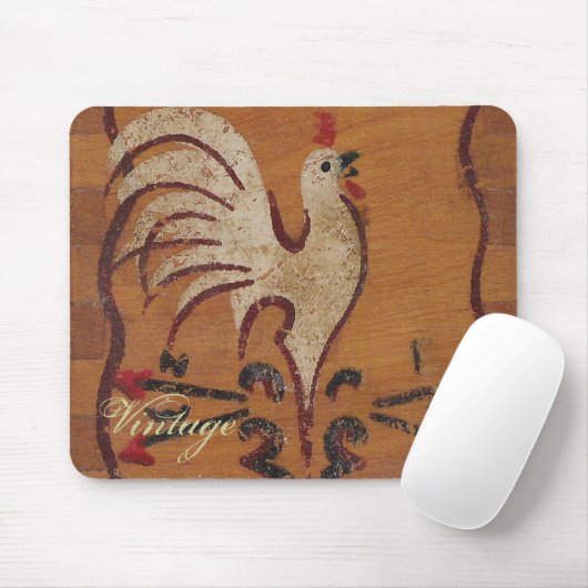 Vintages Hühnermousepad Mousepad (Mit Mouse)