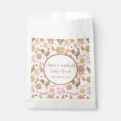 Vintages Hühnernest & Blumenbaby-Dusche Geschenktütchen (Vorderseite)