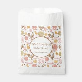 Vintages Hühnernest & Blumenbaby-Dusche Geschenktütchen