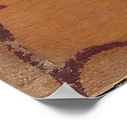 Vintages Hühnerposter Poster (Ecke)