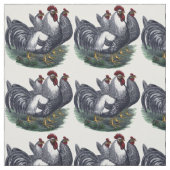 Vintages Hühnertrio Stoff (Muster)