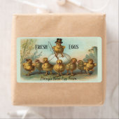 Vintages Hühnerwrangler Frische Eierkarton (Insitu)