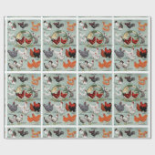 Vintages Hühnerzuchtmuster Geschenkpapier (Flach)