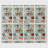 Vintages Hühnerzuchtpapier Geschenkpapier (Flach)