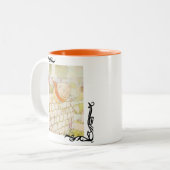 Vintages Humpty Dumpty Zweifarbige Tasse (Vorderseite Links)