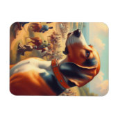 Vintages Hundbild Magnet (Horizontal)