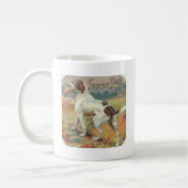 Vintages Hundeschild Kaffeetasse (Links)