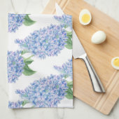 Vintages Hyacinth Geschirrtuch (Viertel Falte)