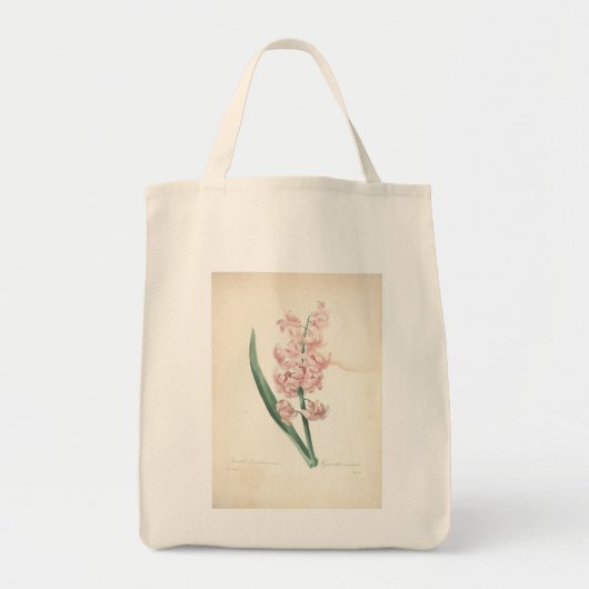 Vintages Hyacinthus by Redoute - Lebensmitteltasch Tragetasche (Vorne)
