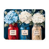 Vintages Hydrangea-Trio Magnet (Horizontal)