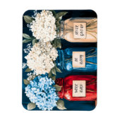 Vintages Hydrangea-Trio Magnet (Vertikal)