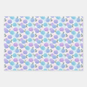 Vintages Hydrangemuster Geschenkpapier Set (Vorderseite 3)