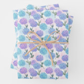 Vintages Hydrangemuster Geschenkpapier Set (Beispiel)