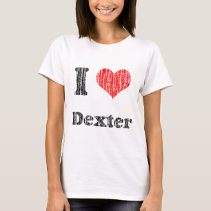 Vintages i-Herz-Dexter-Shirt T-Shirt