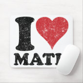 Vintages i-Liebe-Mathe Mousepad (Mit Mouse)