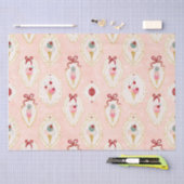 Vintages Ice Cream Delight Pattern Seidenpapier (Handwerk)