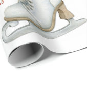 Vintages Ice Skate Holiday Wrapping Paper Geschenkpapier (Rolleneckpunkt)