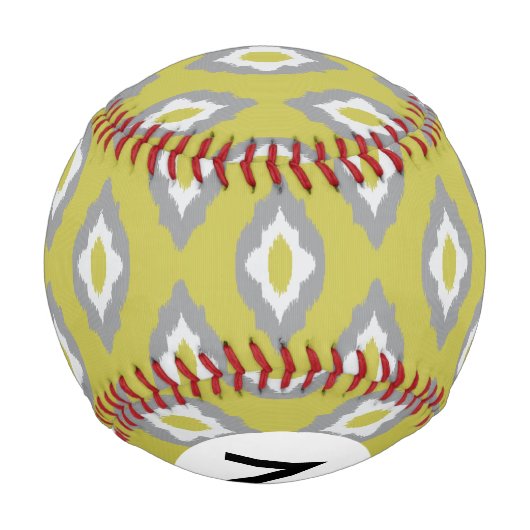 Vintages Ikat-Muster Baseball (Rückseite)