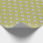 Vintages Ikat-Muster Geschenkpapier (Ecke)