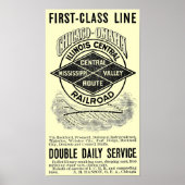 Vintages Illinois Central RR Poster (Vorne)
