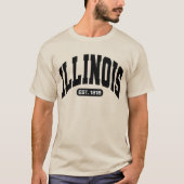 Vintages Illinois-Shirt, Patriotisches Frauengesch T-Shirt (Vorderseite)