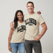 Vintages Illinois-Shirt, Patriotisches Frauengesch T-Shirt (Unisex)