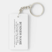 VINTAGES ILLUSTRATION Kuh-Monogramm 2 versah Schlüsselanhänger (Rückseite)