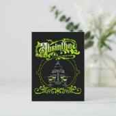 Vintages Illustriertes Absinthe-Set Postkarte (Stehend Vorderseite)