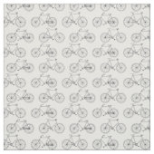 Vintages Illustriertes Fahrrad Stoff (Muster)