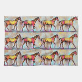 Vintages Illustriertes Pferd Handtuch (Horizontal)