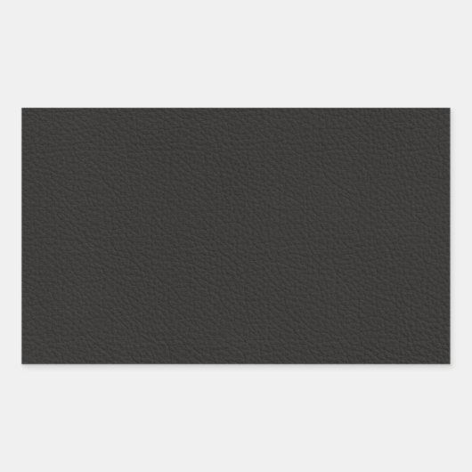 Vintages Imitat Leather Rechteckiger Aufkleber (Vorderseite)