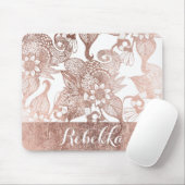 Vintages Imitat-Rosen-Goldrustikale Mousepad (Mit Mouse)