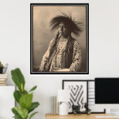 Vintages Indian: Antoine Moise, Flathead - Poster (Heimbüro)